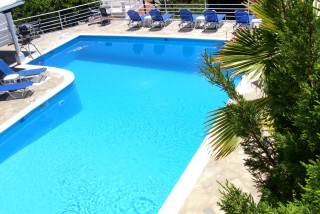 the swimming pool